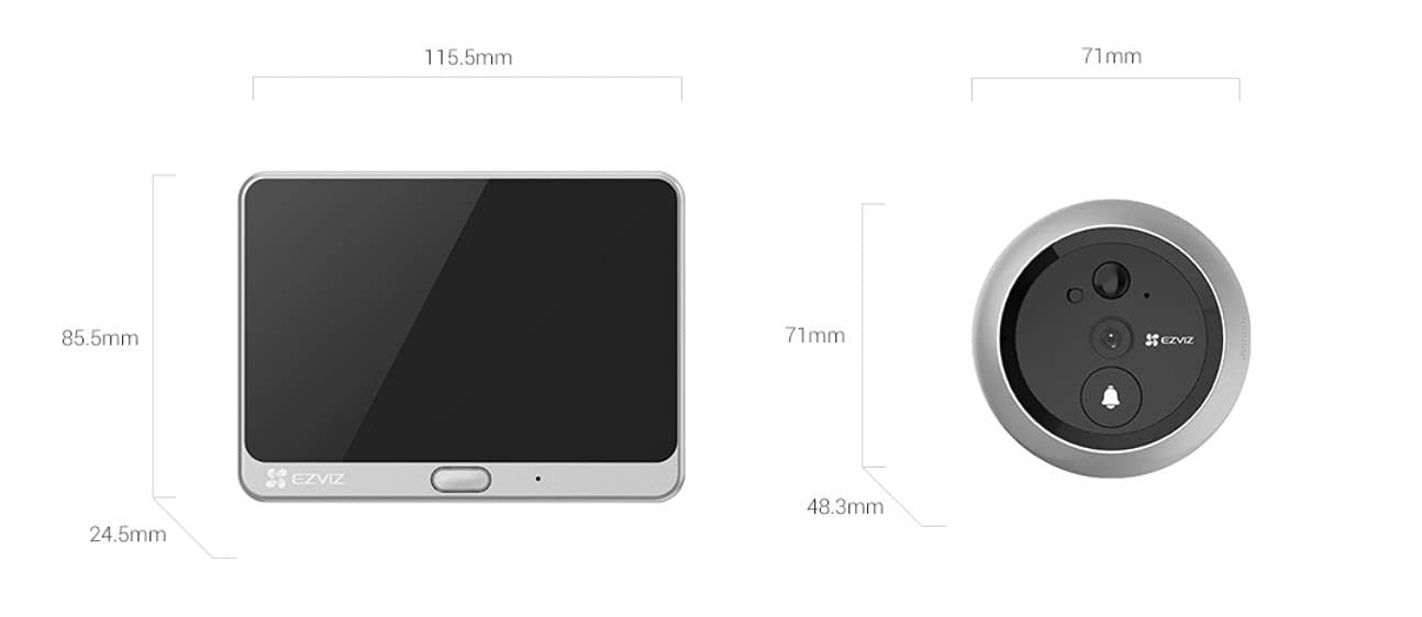 Ezviz wire-free smart door viewer DP1