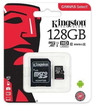 Micro SD Kingston Canvas Select 128 GB